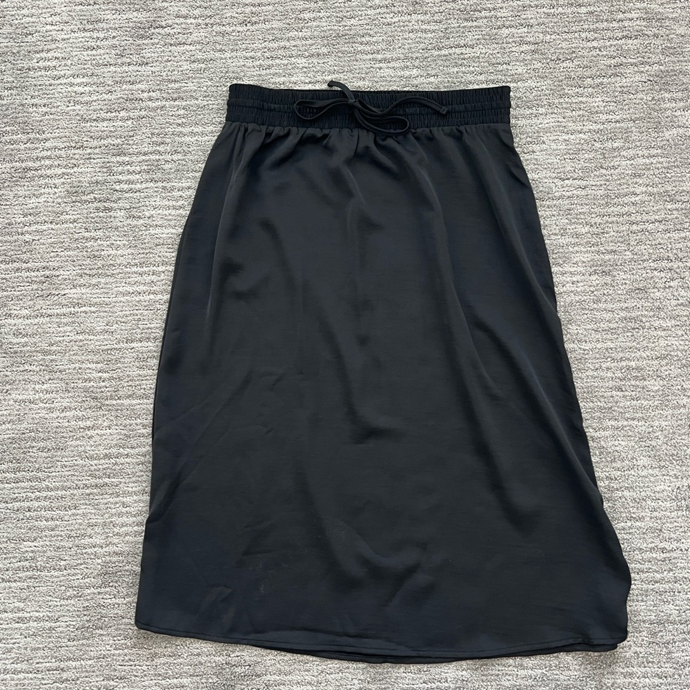 a new day Black Midi Skirt